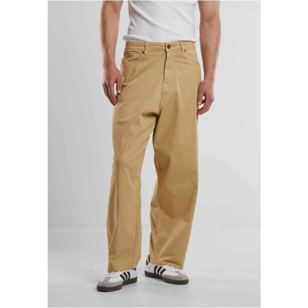 Urban Classics - Tapered Twill Baggy Hose gerades bein - Beige